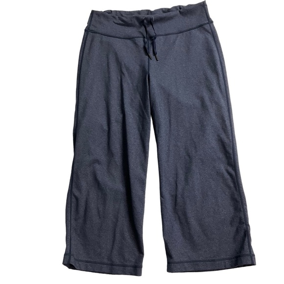 Lululemon Relaxed Fit Crop II Pants Heathered Deep Indigo Blue Gray Sz 8 - Picture 5 of 12